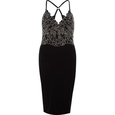 River Island Womens Lace Cami Midi Bodycon Dress