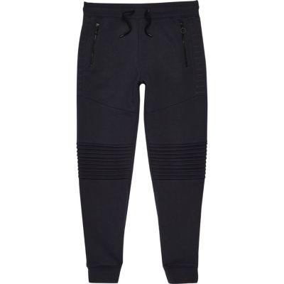 River Island Mens Biker Panel Muscle Fit Joggers