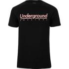 River Island Mens Waffle 'underground' Crew Neck T-shirt