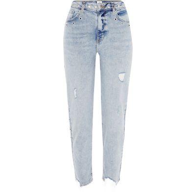 River Island Womens Casey Eyelet Slim Fit Jeans