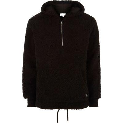 River Island Mens Jack And Jones Borg Zip Hoodie