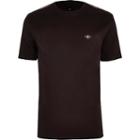River Island Mens Slim Fit Check Taped Sleeve T-shirt
