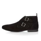River Island Mens Suede Double Monk Shoes