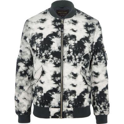 River Island Mens Tie Dye Bomber Jacket