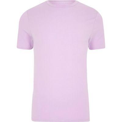 River Island Mens Muscle Fit Crew Neck T-shirt