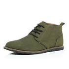 River Island Mensdark Nubuck Lace Up Desert Boots