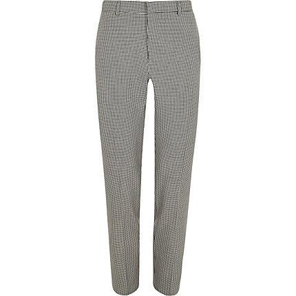 River Island Mens Dogtooth Super Skinny Smart Trousers