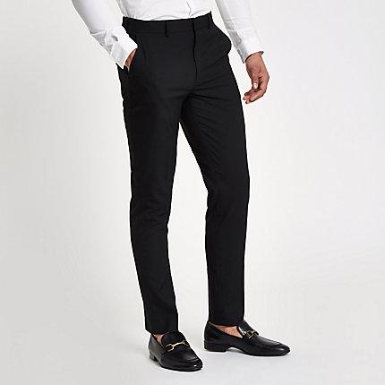 River Island Mens Slim Fit Smart Trousers