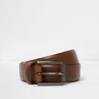 River Island Mens Brown Smart Belt