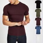 River Island Mens Muscle Fit T-shirt Multipack