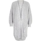 River Island Womens Cable Knit Detail Longline Cardigan