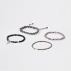 River Island Mens Bead And Rope Bracelet Pack