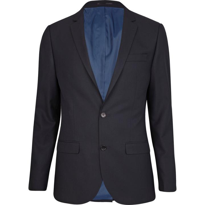 River Island Mensnavy Slim Fit Smart Suit Jacket