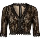 River Island Womens Lace Plunge Crop Top