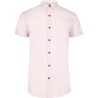 River Island Mens Short Sleeve Smart Slim Fit Shirt