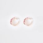 River Island Womens Rose Gold Tone Diamante Mini Hoop Earrings