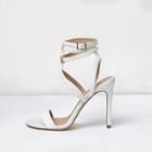River Island Womens White Caged Strappy Sandals