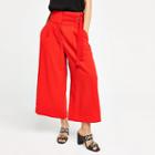 River Island Womens Tie Cropped Wide Leg Trousers