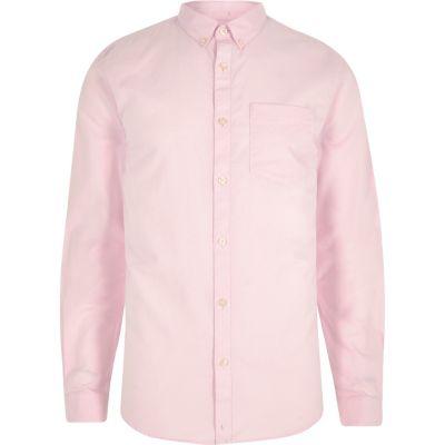 River Island Mens Long Sleeve Oxford Shirt