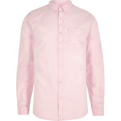 River Island Mens Long Sleeve Oxford Shirt