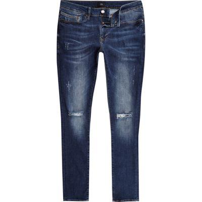 River Island Mens Denim Ripped Skinny Jeans