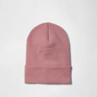 River Island Menspink Fine Knit Slouchy Beanie