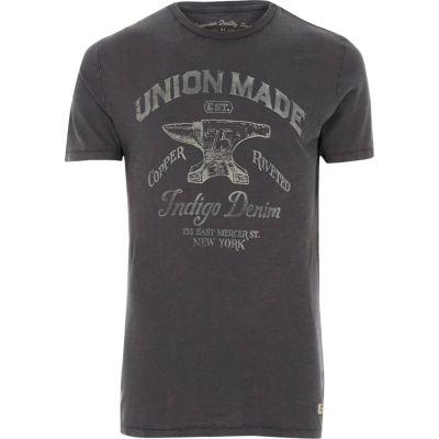 River Island Mens Jack And Jones Vintage 'union' T-shirt