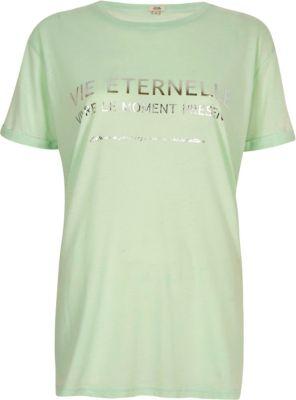 River Island Womens 'vie' Print Boyfriend T-shirt
