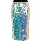 River Island Womens Iridescent Sequin Pencil Skirt