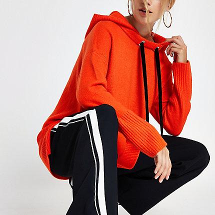 River Island Womens Knit Hooded Sweater