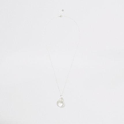 River Island Womens Silver Colour Interlinked Pendant Necklace