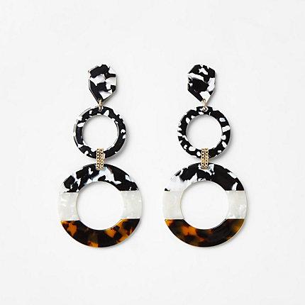 River Island Womens Resin Triple Drop Earrings