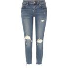 River Island Womens Wash Alannah Ripped Relaxed Skinny Jeans