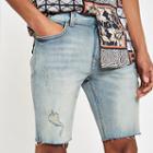 River Island Mens Sid Skinny Stretch Denim Shorts