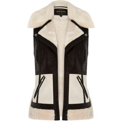 River Island Womens Light Color Block Vest