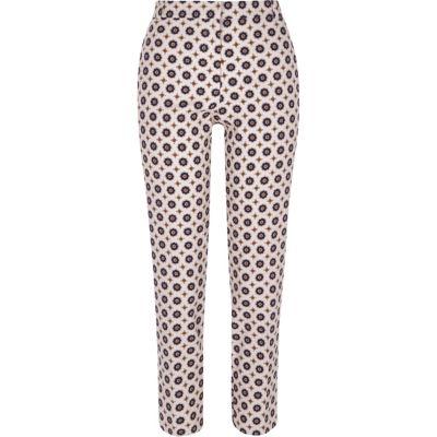 River Island Womens Geo Cigarette Trousers