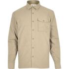 River Island Mens Flannel Minimal Overshirt