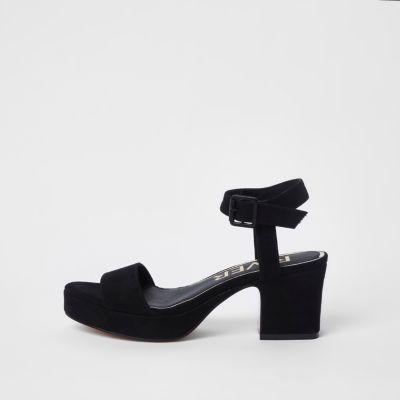River Island Womens Open Toe Block Heel Sandals