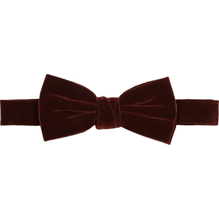 River Island Mensdark Velvet Bow Tie