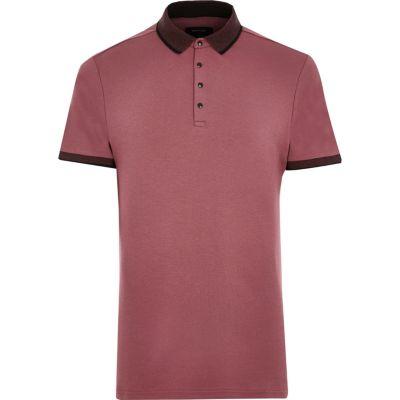 River Island Mens Popper Polo Shirt