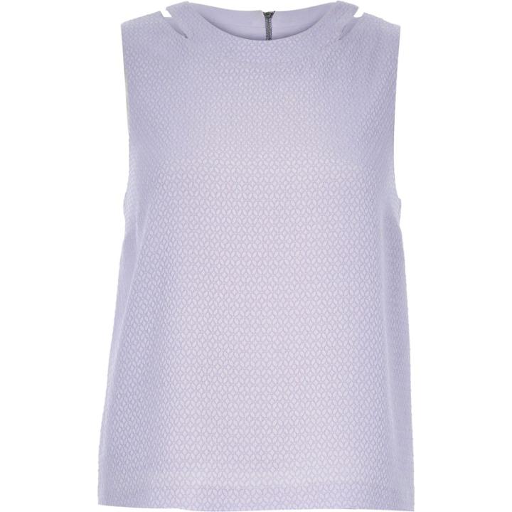 River Island Womens Cut-out Neck Sleeveless Top