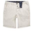 River Island Mens Grey Slim Fit Chino Shorts