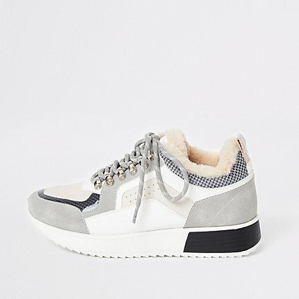 River Island Womens Chunky Lace Up Trainers