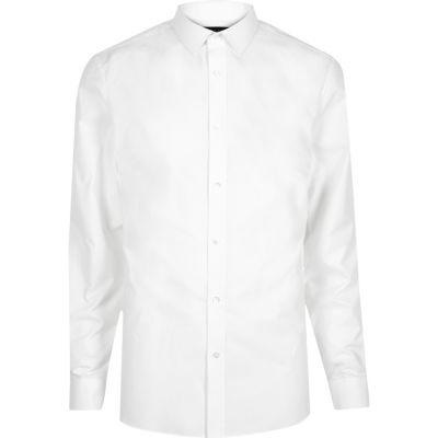 River Island Mens White Smart Slim Fit Shirt