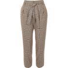 River Island Womens Petite Checked Tapered Pants