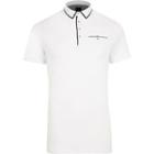 River Island Mens White Contrast Trim Slim Fit Polo Shirt