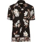 River Island Mens Floral Print Short Sleeve Shirt