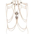 River Island Womens Gold Tone Chain Jewel Body Harness