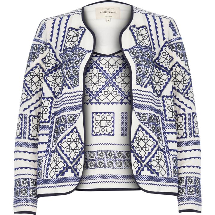River Island Womens Print Trophy Jacket