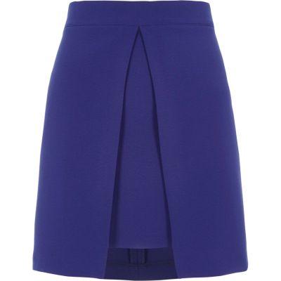 River Island Womens Bright Split Panel A Line Mini Skirt
